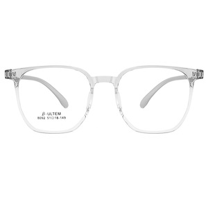 Monturas de Gafas Beta Ultem 8092 Transparentes, Montura Completa, Estilo Retro Harajuku, Tamaño Grande, Unisex para Adultos - Product Image 1