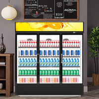 Congélateur vertical pour boissons Réfrigérateur vertical d'usine de boissons alimentaires Refroidisseur de boissons debout