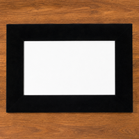 Écran de projection à cadre fixe 16:9 4K 8K Ultra HD Ready, cadre en aluminium noir velours avec système de tension pour home cinéma