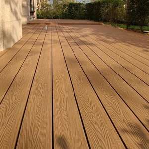 Prix de gros, imperméable, durable, faible entretien, installation facile, terrasse extérieure en WPC 3D embossé - Product Image 4