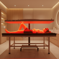 Panneau de luminothérapie infrarouge multi-longueurs d'onde pour sauna, avec rotation à 360 degrés, support électrique vertical et horizontal