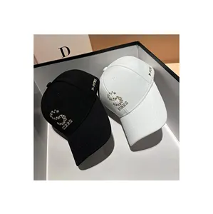 Wholesale Letter Embroidery Acrylic Sunhat Unisex four Seasons Duck Hat Wide Eaves With Outdoor Sunshade Sunscreen Baseball Cap