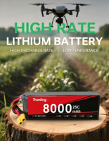 Baterai LiPo RC 3S 11.1V 8000mAh 60C untuk Pesawat RC Helikopter Quadrotor Mobil Kapal Pesawat Paket Baterai Lithium Ion 3S