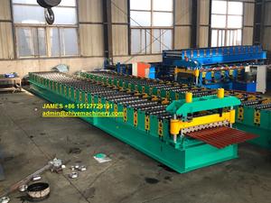스틸 타일 루핑 시트 롤 성형 기계 아연 루핑 시트 만드는 기계 사다리꼴 시트 성형 기계 - Product Image 6