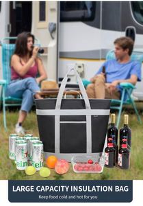Custom Portable Floating <b>extra</b> <b>Large</b> Food and Drink Pizza Cans Wine Insulated Cooler Lunch Bag Leakproof Thermal Tote Bag - Product Image 4