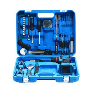 Juego de taladro eléctrico de 21V Cross Border, kit de herramientas a batería de 1/4 pulgada para taladrar madera, metal y hormigón - Product Image 2