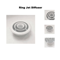 Diffuseur de Jet annulaire rond de plafond de ventilation de grande quantité, diffuseur réglable