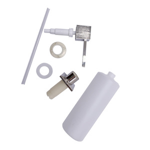 Soap Dispenser For Kitchen Sink Zinc Alloy <b>Pump</b> Manual Control Easy Installation 0F8A9805 Silver - Product Image 1