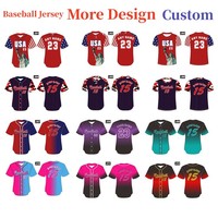 Camisetas de Béisbol Personalizadas con Nombre y Número del Equipo, Sublimadas, de Secado Rápido, Estilo Hip Hop, para Hombres, Mujeres y Niños