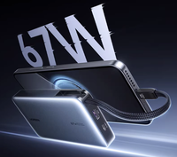 UGREEN PB550 Nexode Power Bank 20000mAh 67W Pengisian Cepat Kabel USB C Terintegrasi 2 Port Pengisi Daya Portabel