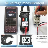 Multimètre numérique à pince ZOYI 5BQ, 6000 points de lecture, True RMS, testeur de tension CC/CA, courant CA, Hz, capacité, Ohm