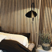 Panneau mural acoustique en PVC, en fibre de bois, en polyester, avec placage bois, absorbant le son