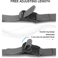 Ceinture tactique légère et tendance pour homme, ceinture de travail en nylon avec boucle à dégagement rapide, robuste et légère, pour le sport