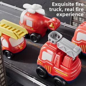 Produit transfrontalier populaire : Voiture <span class=keywords><strong>de</strong></span> <span class=keywords><strong>pompier</strong></span> <span class=keywords><strong>de</strong></span> <span class=keywords><strong>dessin</strong></span> <span class=keywords><strong>animé</strong></span> à inertie avec fonction <span class=keywords><strong>de</strong></span> recul, jouet éducatif pour garçons, vente en gros - Product Image 3