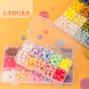 Colored Wax Granules Macaron Style Sealing Wax Sets For Stamp Crafting Eco Friendly <b>Gift</b> Boxed HQLL 002 - Product Image 2