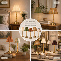 Lampe de table sans fil rechargeable DC en bambou et rotin naturel, écologique, E14, 5200 mAh, USB-C, commande tactile, pour la décoration intérieure, vente en gros