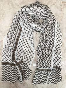 Nouvel arrivage de foulards Keffieh Hijab imprimés de qualité supérieure vente en gros de châles de Palestine en coton modal fin Hijab écharpe - Product Image 3