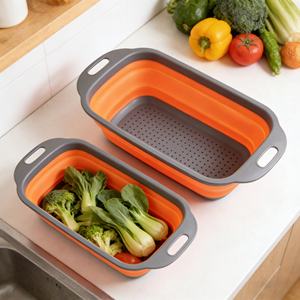 Panier de rangement pliable et réglable en silicone, robuste et multifonctionnel, pour la vente en gros - Product Image 1