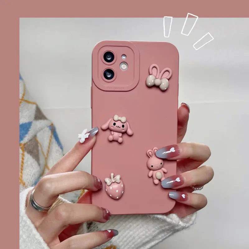 Nieuw Handgemaakt Net Rood Hetzelfde Schattige Cartoon Anime Telefoonhoesje Voor Iphone13promax 11 12 Pro Max 7 8 Plus