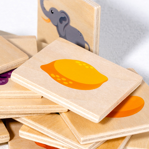 NewMontessori Wooden Children's Buildings <strong>Shadow</strong> Matching Puzzle Game Cartoon <strong>Toy</strong> Playing Early Education Intellectual - Product Image 4