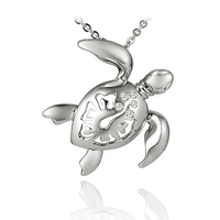 Vente en gros de pendentifs en argent sterling 925 sur le thème de la vie marine, pendentif en forme de feuille de Monstera Deliciosa tropicale, collier