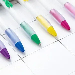Bolígrafo de cinta retráctil multicolor para donaciones a la lucha contra el cáncer de mama, con logotipo personalizado, ideal para promoción sanitaria y regalos al por mayor. - Product Image 2