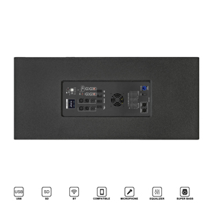 Sistema de PA Portátil Profesional de 3200W, Subwoofer Activo Dual de 12 Pulgadas + Modos de Línea de 8 Pulgadas (Música/En Vivo/Club), TWS, Plástico, Karaoke Profesional - Product Image 5