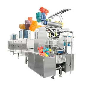 TG150kg/h long service life multivitamins gummy candy making machine turtle shaped gummy bear jelly soft candy filling machine