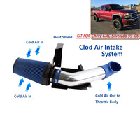Système d'admission d'air froid en aluminium modifié, bouclier thermique, filtre d'admission d'air pour Chevrolet GMC Silverado V8 4.8L 5.3L 6.0L 99-06