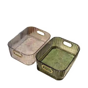 Organizador de Maquillaje de Plástico con Diseño OEM, Contenedor de Cosméticos para Mesa de Maquillaje, Caja Organizadora de Cuidado Facial con Asa - Product Image 4