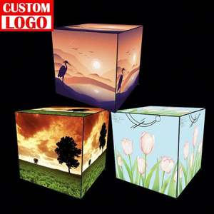 Boîte lumineuse publicitaire en forme de cube pour salon professionnel, haute transparence, boîte lumineuse LED publicitaire en forme de cube - Product Image 1