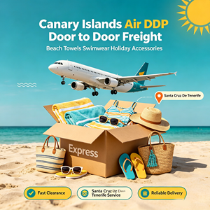 Transporte Aéreo DDP Puerta a Puerta a Canarias, Toallas <span class=keywords><strong>de</strong></span> <span class=keywords><strong>Playa</strong></span>, Trajes <span class=keywords><strong>de</strong></span> Baño, Accesorios para Vacaciones, Despacho Rápido, Santa Cruz <span class=keywords><strong>de</strong></span> Tenerife - Product Image 1