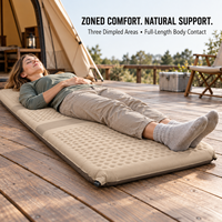 Matelas de couchage gonflable avec chambres à air en TPU soudées et cadre de soutien périmétrique pour collections de camping en marque blanche