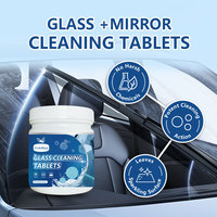 Tablettes de nettoyage pour vitres jetables OEM, parfum citron, dissolution rapide, sans résidu, portables pour voitures, maisons et bureaux, en vrac