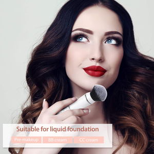 Brocha de maquillaje sónica giratoria eléctrica, aplicador de maquillaje, brocha de maquillaje de base de polvo líquido automática giratoria eléctrica, dos cabezales - Product Image 1