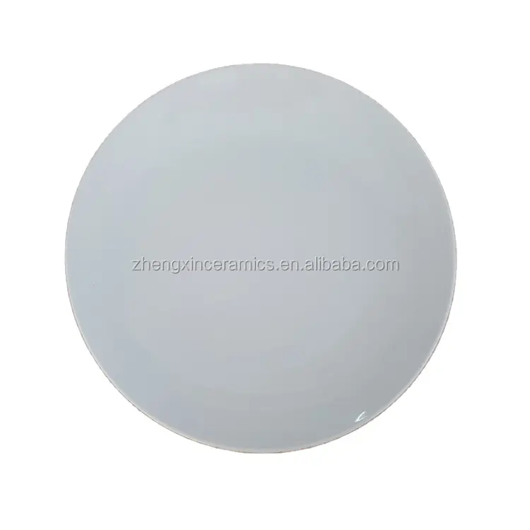 Popular round white ceramic porcelain pizza serving charger plate platter for hotel home wedding party using supermarket saling