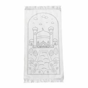 Tapis de Prière pour Enfants Musulmans à Colorier, Cadeau Islamique Portable et Meilleur Cadeau Spirituel pour Ramadan Moubarak - Product Image 4