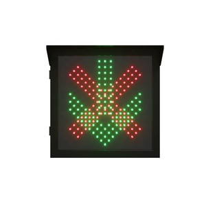 Feux <span class=keywords><strong>de</strong></span> circulation pour barrière <span class=keywords><strong>de</strong></span> péage durables, double face, avec croix rouge et flèche verte, IP65, 600 mm - Product Image 2