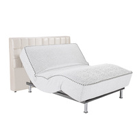 Lit intelligent avec application de contrôle, cadre de lit réglable king size, base de lit électrique réglable pour hôtel avec moteur Okin, lit en métal