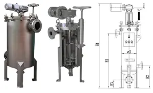 Individuelles automatisches Ölfiltergehäuse selbstreinigende Filter für Wasser-Ölfilter