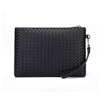 Fabriek Online Groothandel Nieuwe Stijl Heren PU Waterdichte Clutch Tas Mode Casual Messenger Telefoonhoesje Trendy Geweven Design