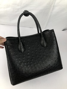Bolso de Mano de Cuero de Avestruz Genuino para Mujer - Bolso Bandolera de Piel Exótica de Lujo y Cartera para Dama |   Bolsas de Lujo para Mujeres - Product Image 2