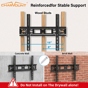 Soporte de Pared para TV de Perfil Bajo con Inclinación para Pantallas Planas de 26 a 55 Pulgadas con Espaciado de 400x400 mm y 50 mm de Espacio Libre - Product Image 4