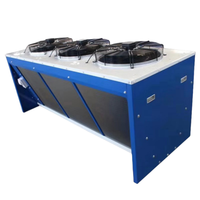 Condenseur à air de type V OEM avec séparateur d'huile, filtre déshydrateur et jauge de niveau pour entrepôt frigorifique commercial extérieur