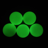 Balles de golf en gros personnalisables avec logo, lumineuses, flottantes, en caoutchouc, deux pièces, haute élasticité, absorbant la lumière