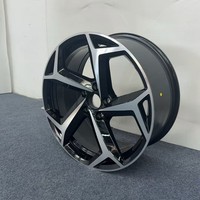 Rueda de Aleación de Aluminio de 18 Pulgadas, 8J ET44, 5x112 PCD, 57.1 CB, Multirradio, Nueva, para Magotan, con Acabado Negro, de Repuesto