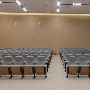 Chaises d'auditorium pliantes en bois modernes avec tablette d'écriture pour l'école, la maison, le bureau, l'église, le <span class=keywords><strong>salon</strong></span>, le cinéma et le théâtre - Product Image 3