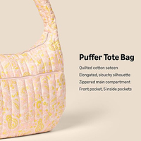 Sac fourre-tout matelassé de haute qualité pour femmes avec sangle unique Design personnalisé et sacs à main de style doux de grande capacité