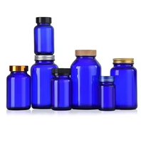Fabricant digne de confiance 60ml à 500ml Bouteille d'emballage à large bouche Bouteille de capsule Bouteilles de pilules en verre avec bouchons CRC