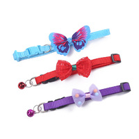 Collier pour animaux de compagnie avec nœud, accessoire de collier à nœud papillon coloré pour animaux de compagnie, collier réglable pour animaux de compagnie